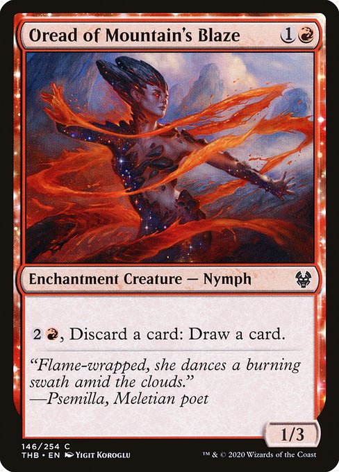 Theros Beyond Death - 146 - Oread of Mountain's Blaze - Common - R - Non-foil