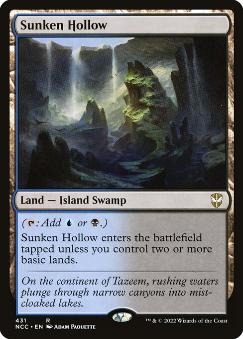 New Capenna Commander - 431 - Sunken Hollow - Rare - C - Non-foil