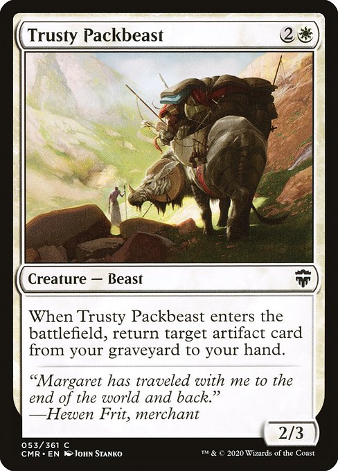 Commander Legends - 53 - Trusty Packbeast - Common - W - Non-foil