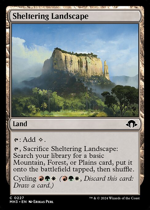 Modern Horizons 3 - 227 - Sheltering Landscape - Common - C - Non-foil