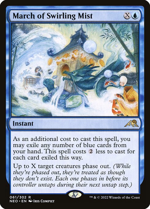 Kamigawa: Neon Dynasty - 61 - March of Swirling Mist - Rare - U - Non-foil