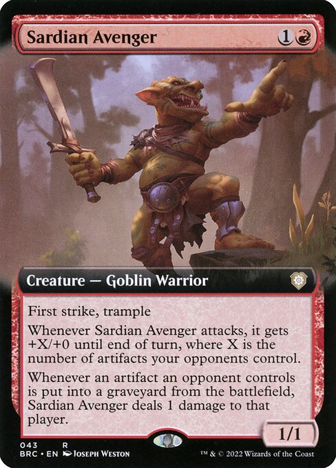 The Brothers' War Commander - 43 - Sardian Avenger - Rare - R - Non-foil