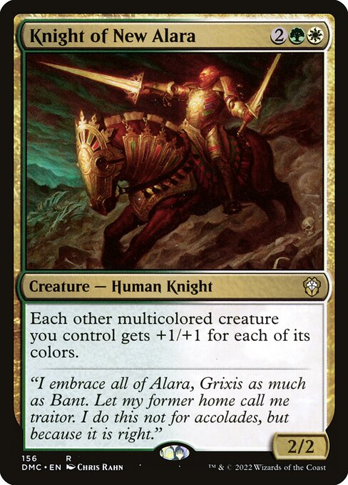 Dominaria United Commander - 156 - Knight of New Alara - Rare - WG - Non-foil