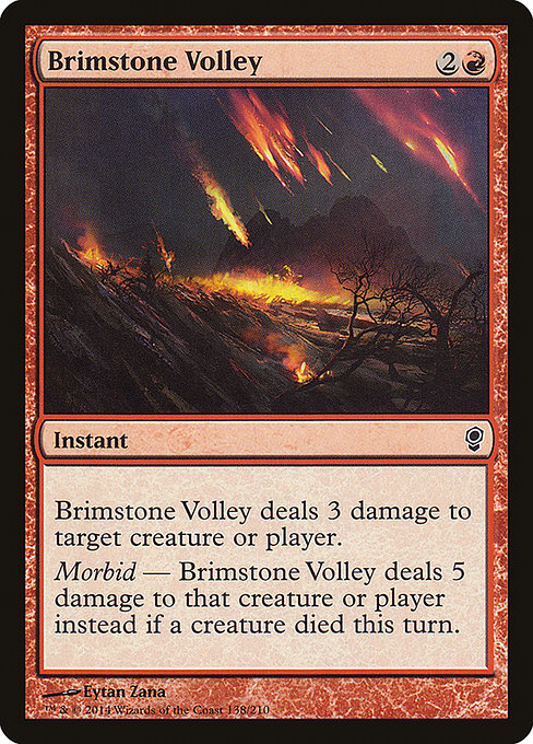 Conspiracy - 138 - Brimstone Volley - Common - R - Non-foil