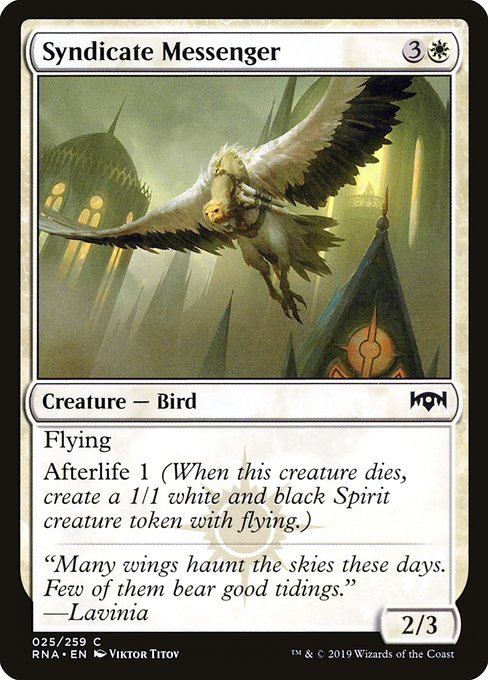 Ravnica Allegiance - 25 - Syndicate Messenger - Common - W - Non-foil