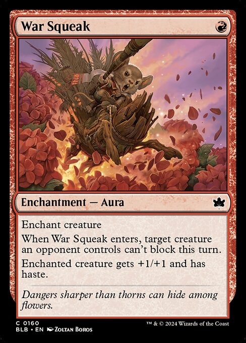 Bloomburrow - 160 - War Squeak - Common - R - Foil