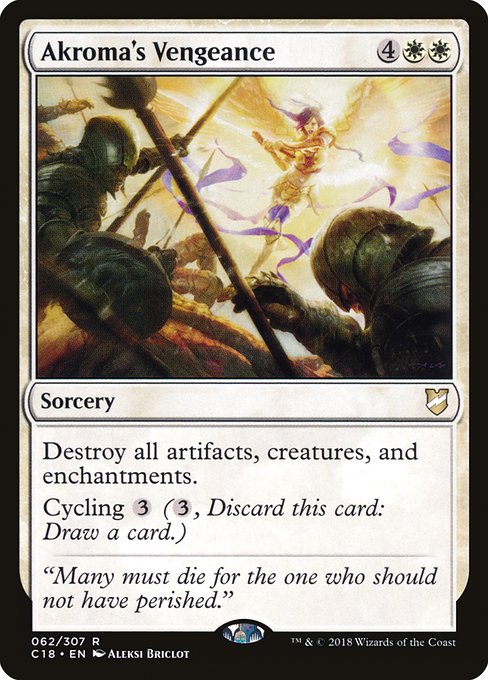 Commander 2018 - 62 - Akroma's Vengeance - Rare - W - Non-foil