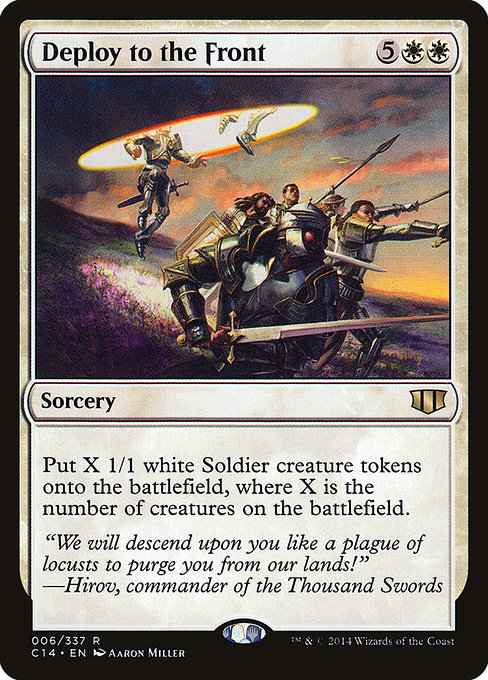 Commander 2014 - 6 - Deploy to the Front - Rare - W - Non-foil