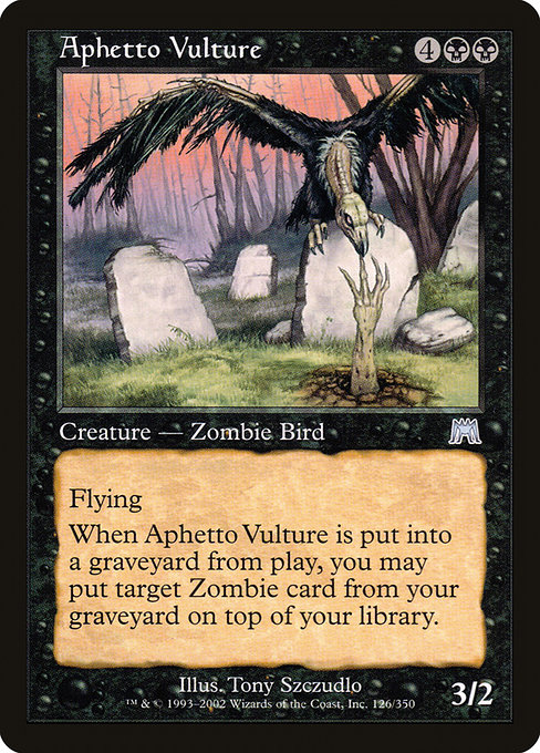 Onslaught - 126 - Aphetto Vulture - Uncommon - B - Non-foil