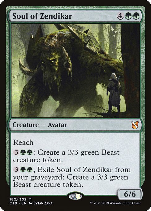 Commander 2019 - 182 - Soul of Zendikar - Mythic - G - Non-foil