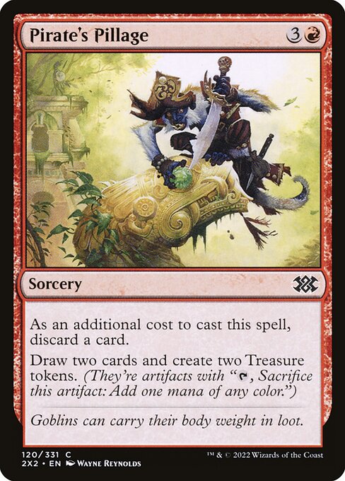 Double Masters 2022 - 120 - Pirate's Pillage - Common - R - Non-foil