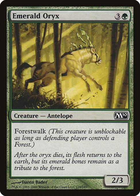 Magic 2010 - 179 - Emerald Oryx - Common - G - Non-foil