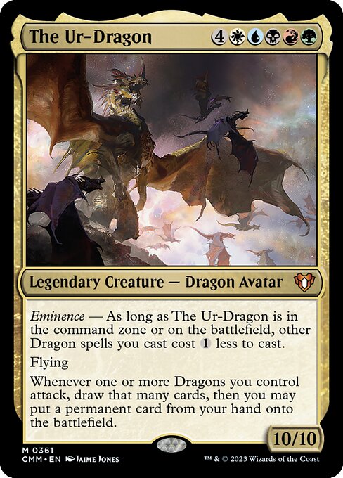 Commander Masters - 361 - The Ur-Dragon - Mythic - Multi - Non-foil