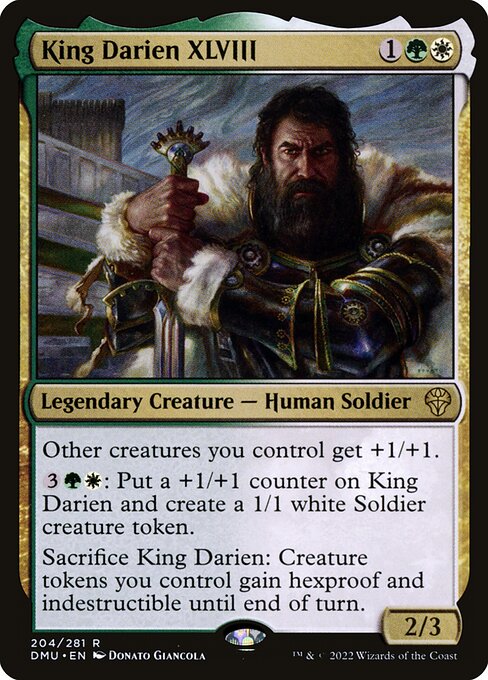 Dominaria United - 204 - King Darien XLVIII - Rare - WG - Non-foil