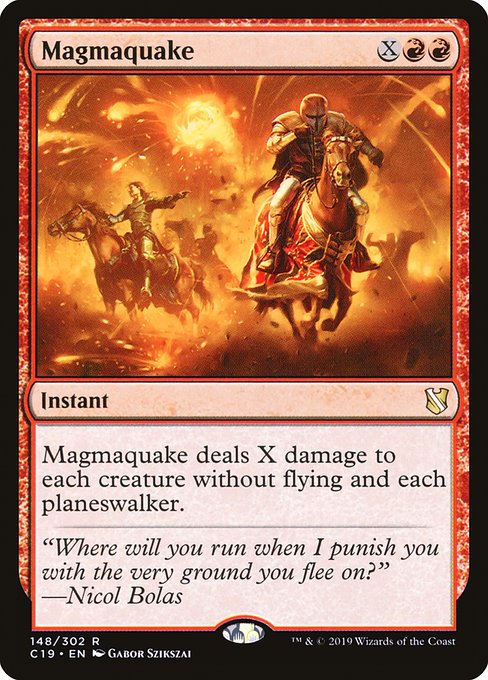 Commander 2019 - 148 - Magmaquake - Rare - R - Non-foil