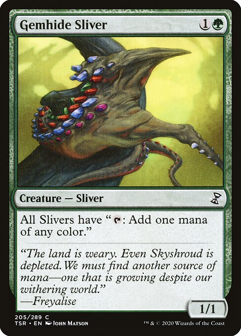 Time Spiral Remastered - 205 - Gemhide Sliver - Common - G - Non-foil