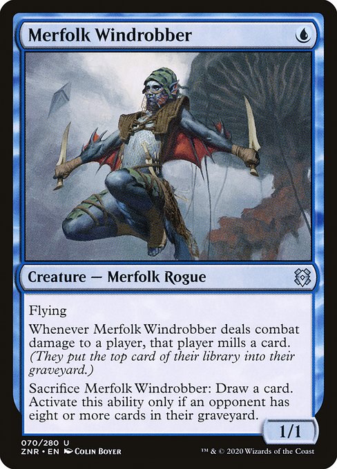 Zendikar Rising - 70 - Merfolk Windrobber - Uncommon - U - Non-foil
