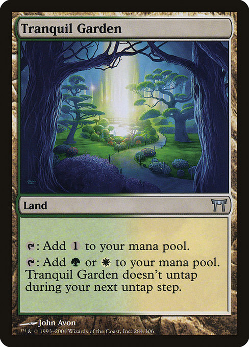 Champions of Kamigawa - 284 - Tranquil Garden - Uncommon - C - Non-foil