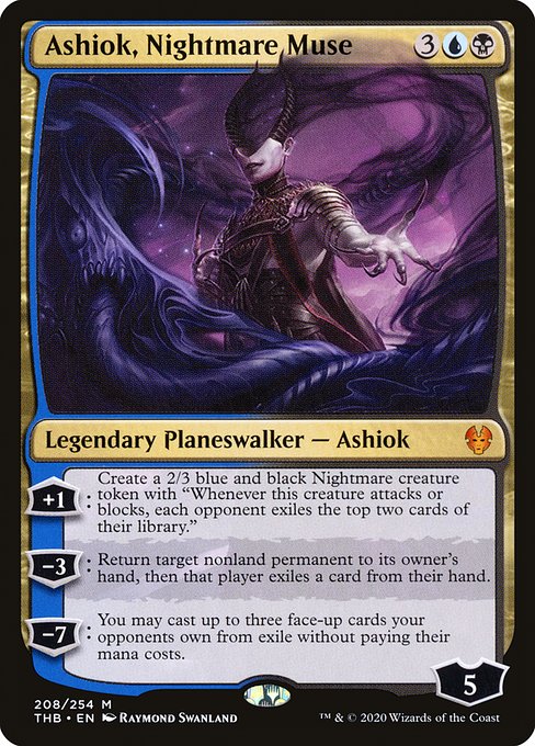 Theros Beyond Death - 208 - Ashiok, Nightmare Muse - Mythic - UB - Foil