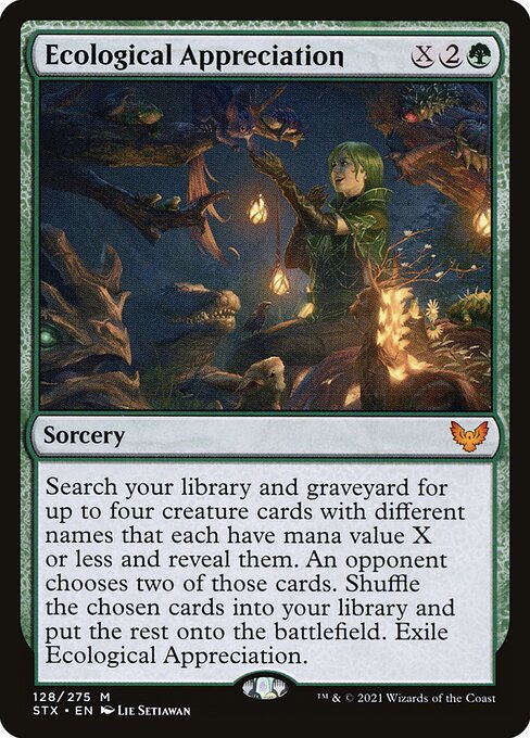 Strixhaven: School of Mages - 128 - Ecological Appreciation - Mythic - G - Foil