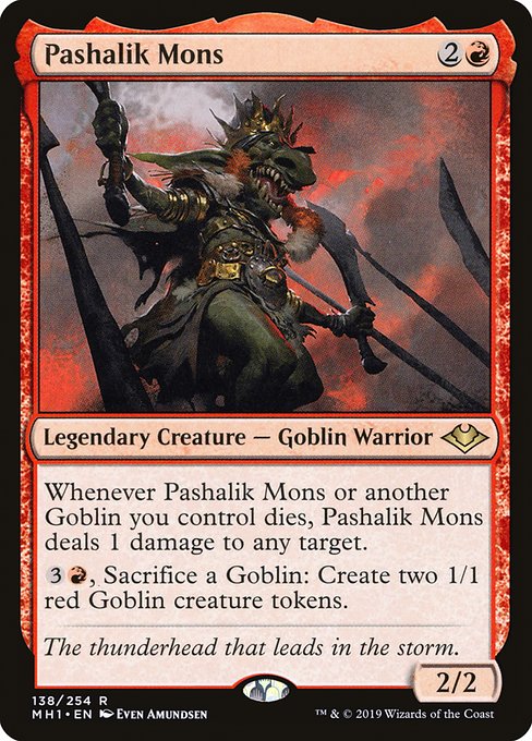 Modern Horizons - 138 - Pashalik Mons - Rare - R - Non-foil