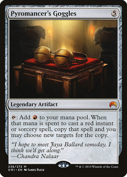 Magic Origins - 236 - Pyromancer's Goggles - Mythic - C - Non-foil