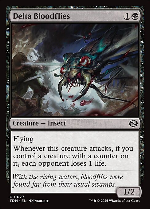 Tarkir: Dragonstorm - 77 - Delta Bloodflies - Common - B - Non-foil