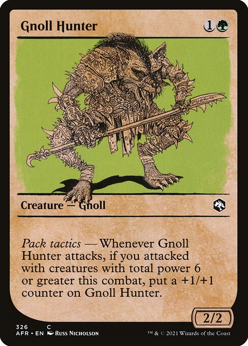 Adventures in the Forgotten Realms - 326 - Gnoll Hunter - Common - G - Non-foil