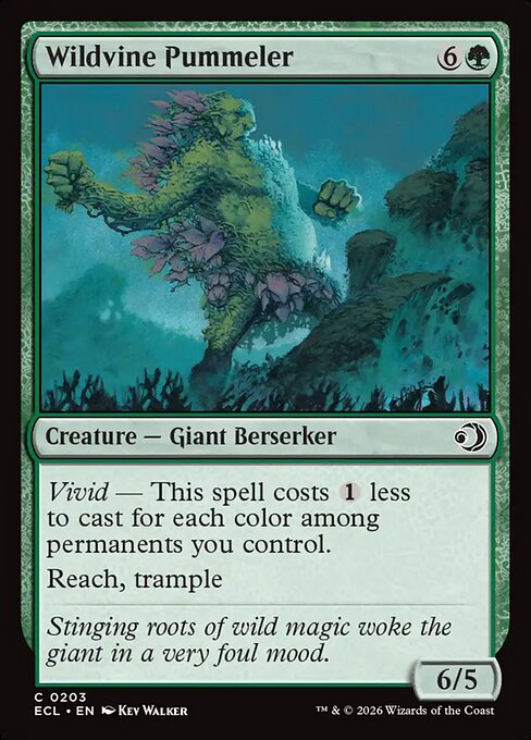 Lorwyn Eclipsed - 203 - Wildvine Pummeler - Common - G - Non-foil