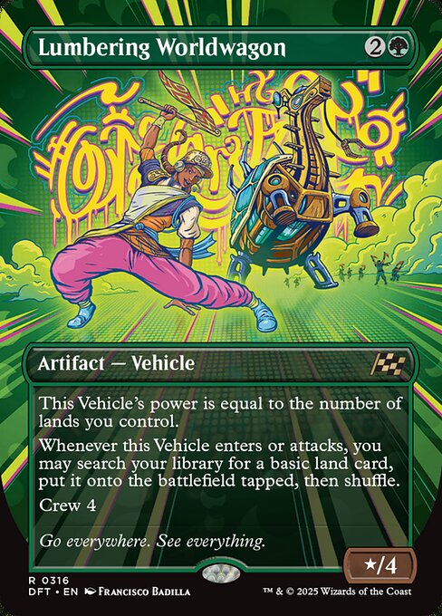 Aetherdrift - 316 - Lumbering Worldwagon - Rare - G - Non-foil