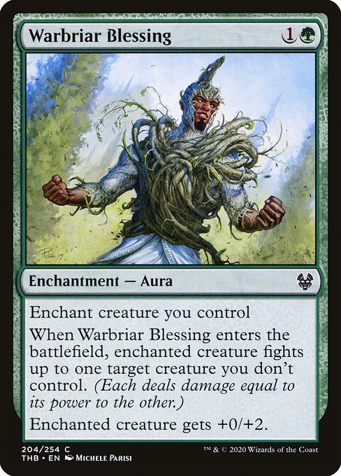 Theros Beyond Death - 204 - Warbriar Blessing - Common - G - Non-foil