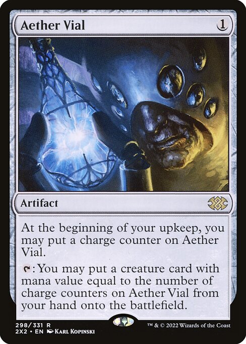 Double Masters 2022 - 298 - Aether Vial - Rare - C - Non-foil