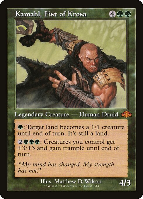 Dominaria Remastered - 344 - Kamahl, Fist of Krosa - Mythic - G - Foil