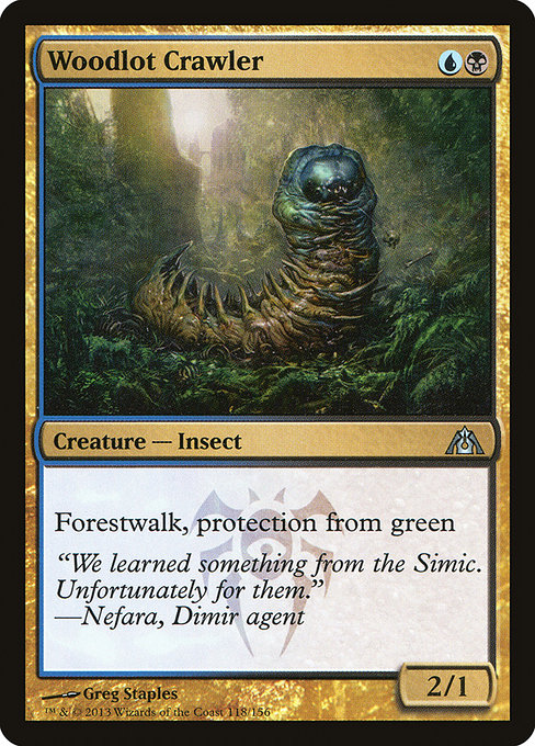 Dragon's Maze - 118 - Woodlot Crawler - Uncommon - UB - Non-foil