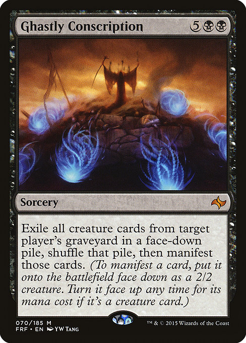 Fate Reforged - 70 - Ghastly Conscription - Mythic - B - Non-foil