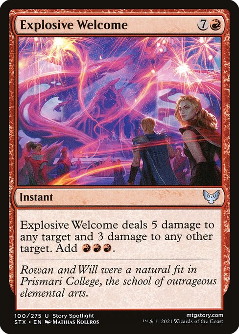 Strixhaven: School of Mages - 100 - Explosive Welcome - Uncommon - R - Non-foil