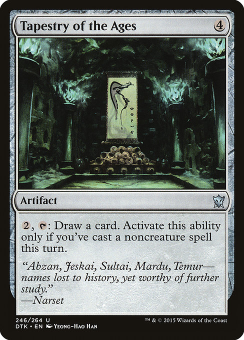 Dragons of Tarkir - 246 - Tapestry of the Ages - Uncommon - C - Non-foil