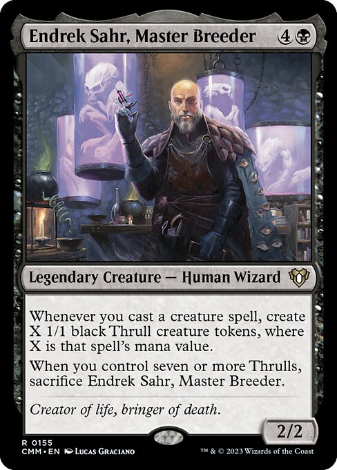 Commander Masters - 155 - Endrek Sahr, Master Breeder - Rare - B - Non-foil