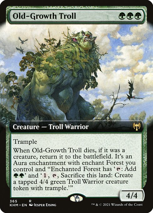 Kaldheim - 365 - Old-Growth Troll - Rare - G - Foil