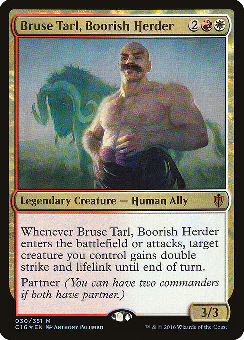 Commander 2016 - 30 - Bruse Tarl, Boorish Herder - Mythic - WR - Foil