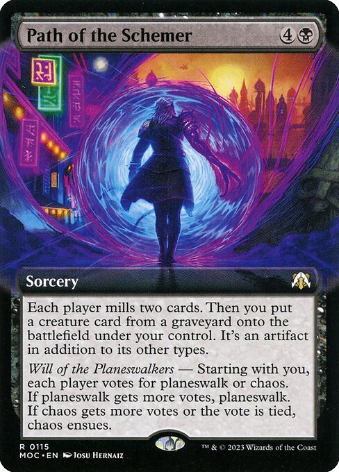 March of the Machine Commander - 115 - Path of the Schemer - Rare - B - Non-foil