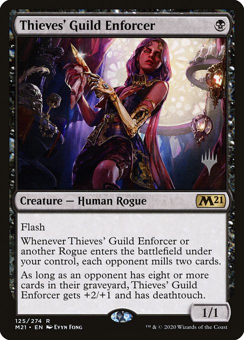 Core Set 2021 Promos - 125p - Thieves' Guild Enforcer - Rare - B - Non-foil - Promo