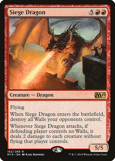 Magic 2015 - 162 - Siege Dragon - Rare - R - Non-foil
