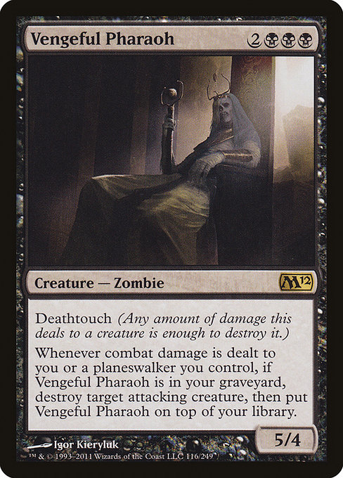 Magic 2012 - 116 - Vengeful Pharaoh - Rare - B - Non-foil