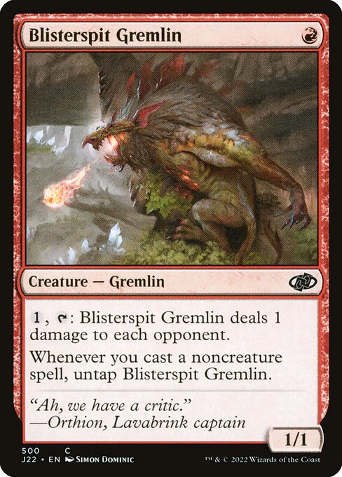 Jumpstart 2022 - 500 - Blisterspit Gremlin - Common - R - Non-foil