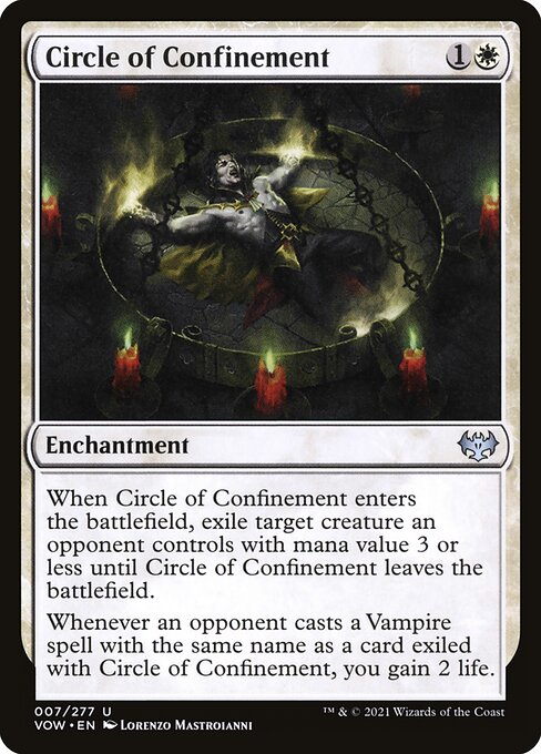 Innistrad: Crimson Vow - 7 - Circle of Confinement - Uncommon - W - Non-foil