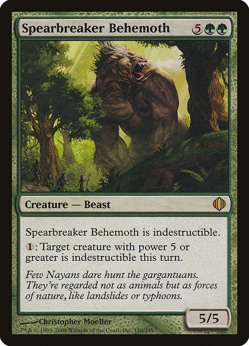 Shards of Alara - 150 - Spearbreaker Behemoth - Rare - G - Non-foil
