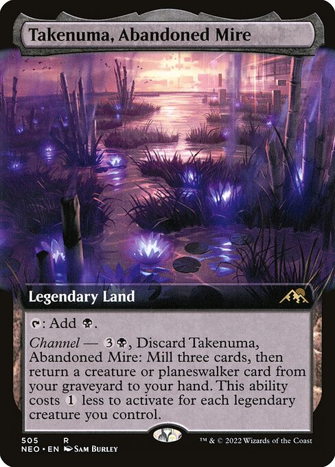 Kamigawa: Neon Dynasty - 505 - Takenuma, Abandoned Mire - Rare - C - Foil