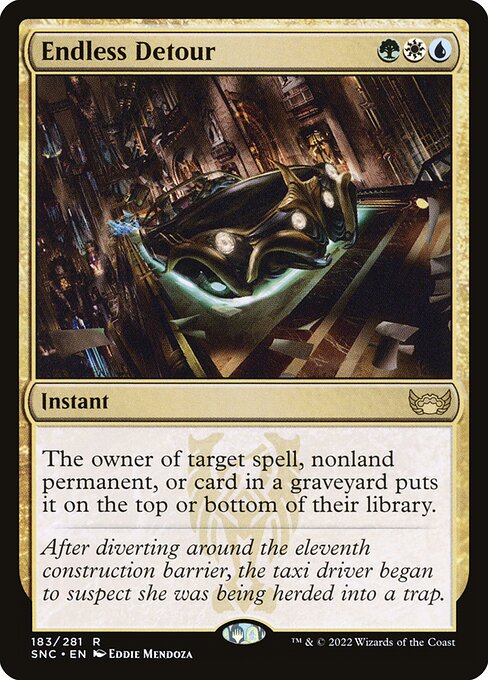 Streets of New Capenna - 183 - Endless Detour - Rare - Multi - Non-foil