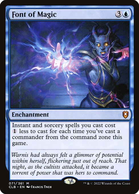 Commander Legends: Battle for Baldur's Gate - 71 - Font of Magic - Mythic - U - Foil